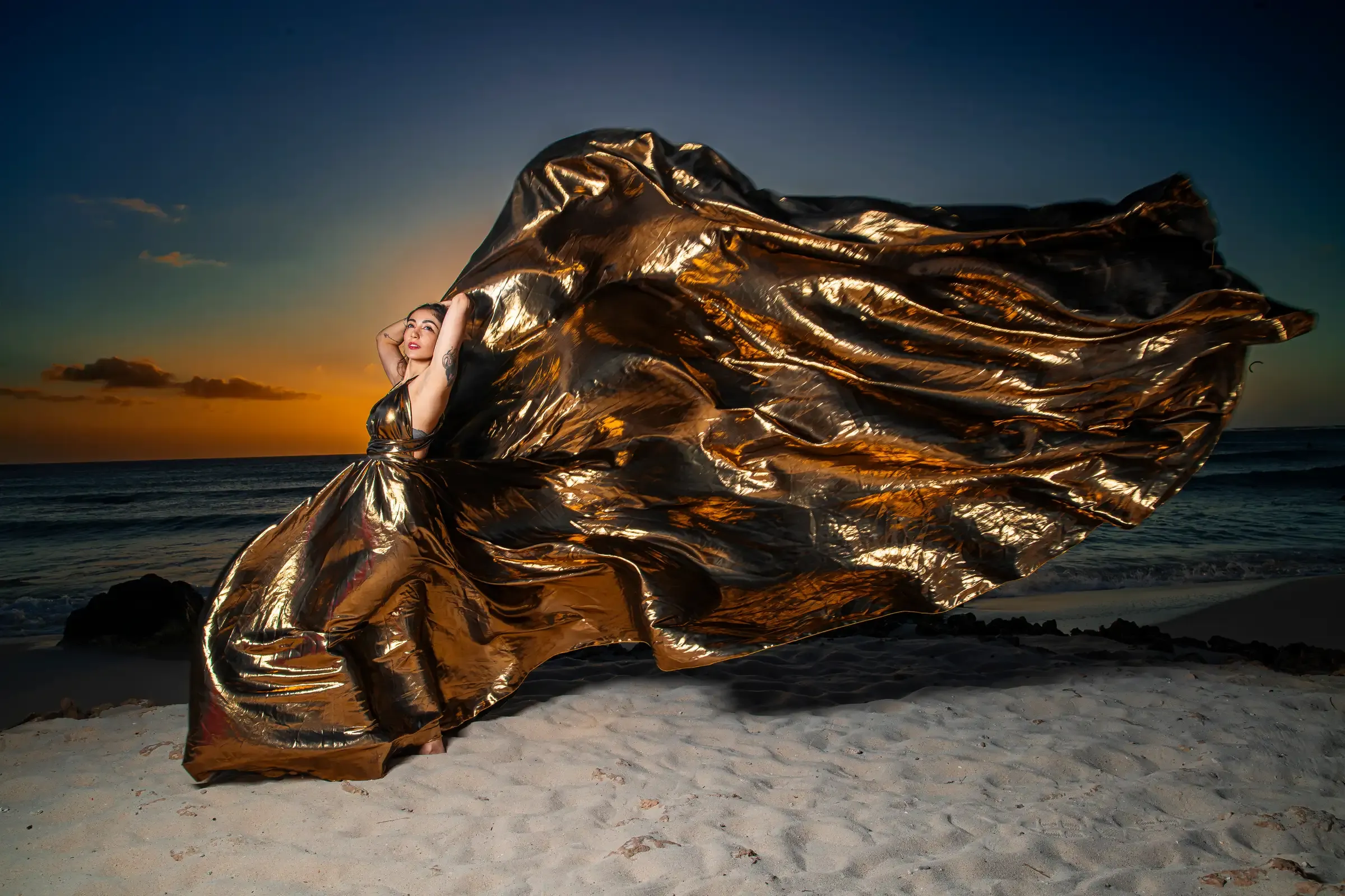 luxury flying dress aruba Premium Flying Dress Photoshoot Aruba